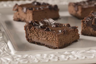 Triple Chocolate Cheesecake Squares