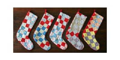 Stockings from a Vintage Quilt Stockings from a Vintage Quilt