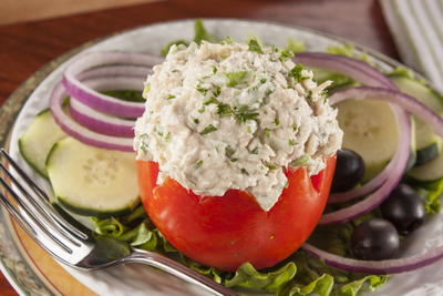 Tuna Stuffed Tomatoes