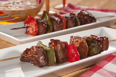 Twin Pepper Steak Kabobs