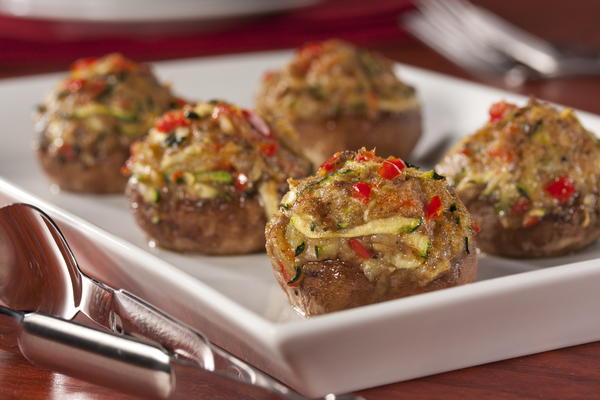 EDR Veggie Stuffed Mushrooms