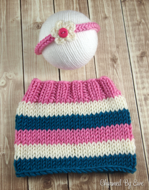 Precious Newborn Striped Skirt