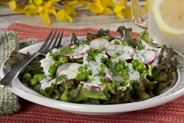 Rustic Pea and Radish Salad