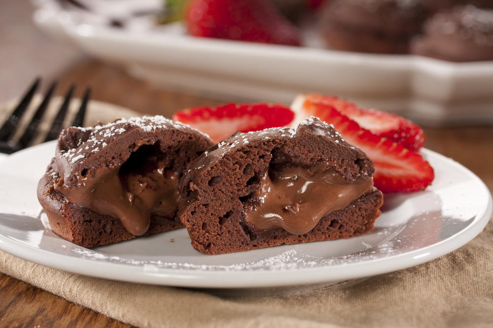 Peanut Butter Lava Cupcakes