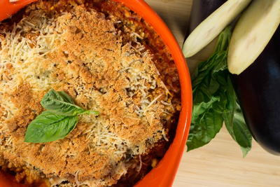 Not-Your-Mamas Eggplant Parmesan