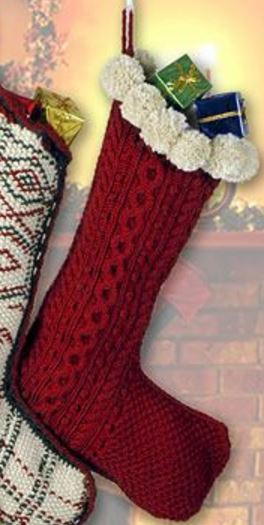 Magi C Knit Christmas Stockings Magi C Knit Christmas Stockings