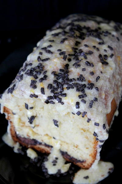 Orange Nutella Pound Cake Orange Nutella pound cake with orange glaze