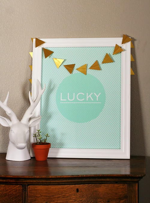 St Patricks Day LUCKY Print St Patricks Day LUCKY Print