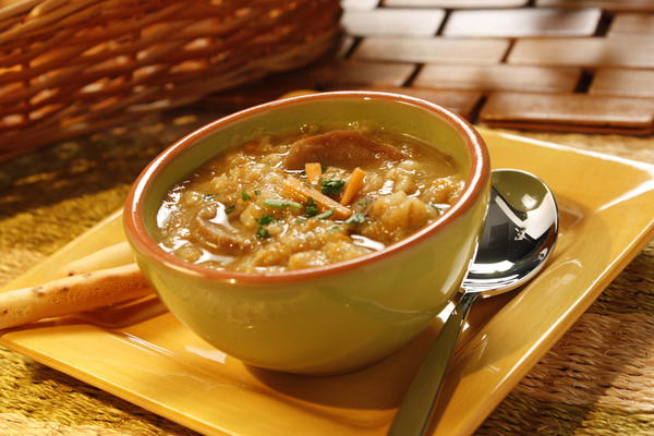 EDR Mushroom Barley Soup