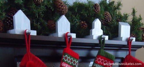 Scrap Wood West Elm Inspired Stocking Holders Scrap Wood West Elm Inspired Stocking Holders