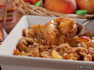 Summer's Best Peach Crumble