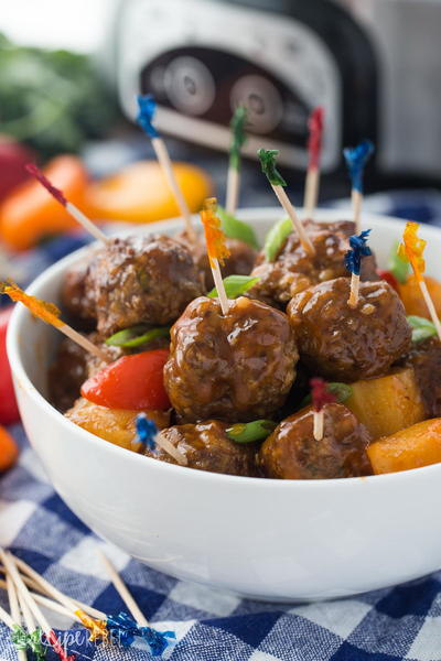 Slow Cooker Pineapple Brown Sugar Meatballs Slow Cooker Pineapple Brown Sugar Meatballs