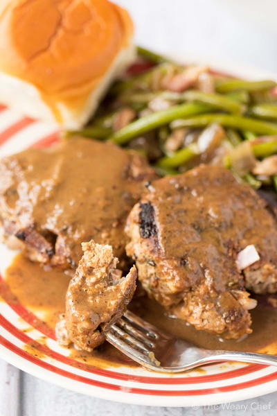 Favorite Onion Burger Steaks with Brown Gravy Favorite Onion Burger Steaks with Brown Gravy