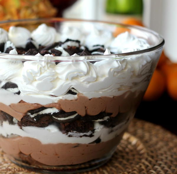 Double Stuff Oreo Brownie Chocolate Mousse Trifle Double Stuff Oreo Brownie Chocolate Mousse Trifle