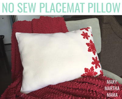 No Sew Place Mat Pillow
