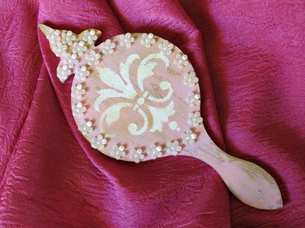 Vintage French Inspired Hand Mirror Vintage French Inspired Hand Mirror