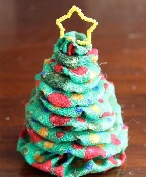 Fabric Scrap Christmas Tree