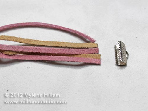 Neat Finishes for Leather Bracelet Ends Neat Finishes for Leather Bracelet Ends