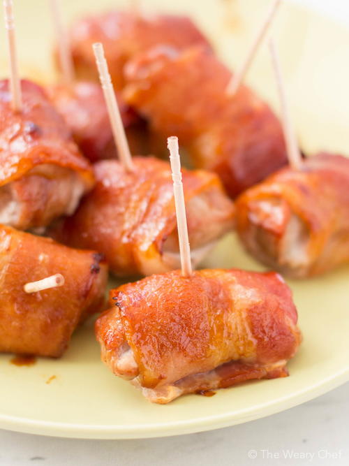 Party Stars Bacon-Wrapped Teriyaki Pork Bites Party Stars Bacon-Wrapped Teriyaki Pork Bites