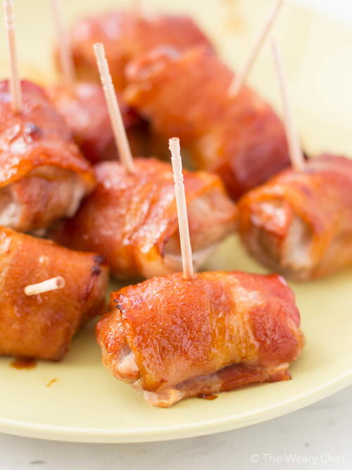 Party Stars Bacon-Wrapped Teriyaki Pork Bites