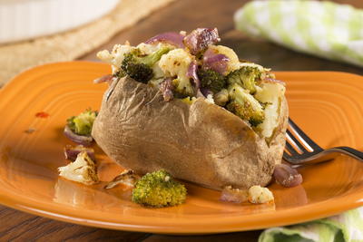 Roasted Vegetable Stuffed Potatoes