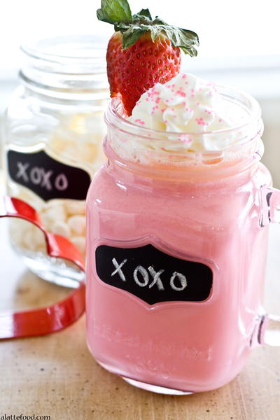 Sweet Strawberry White Hot Chocolate Strawberry White Hot Chocolate