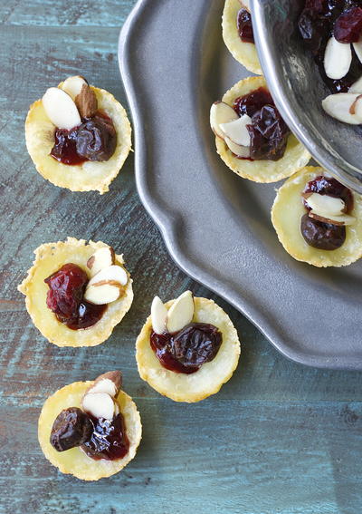 5-Ingredient Cherry Almond Brie Bites 5-Ingredient Cherry Almond Brie Bites