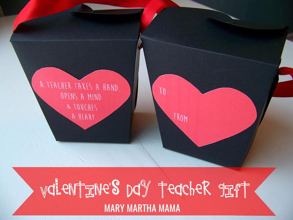 Teacher Valentine Takeout Box Teacher Valentine Takeout Box