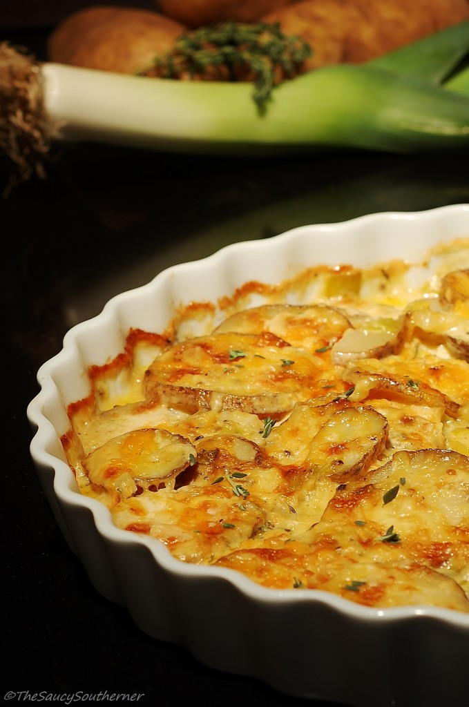 Cheddar Gouda Potato Bake