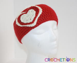 Be My Valentine Crochet Headband