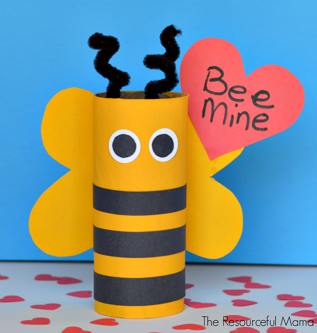 Bee Mine Valentine's Day Craft Bee Mine Valentine's Day Craft