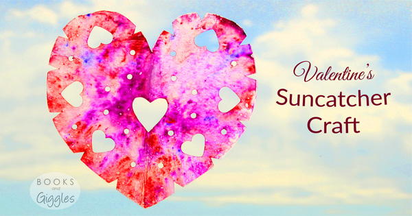 Valentine's Suncatcher Craft for Kids Valentine's Suncatcher Craft for Kids
