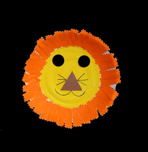 Paper Plate Lion Paper Plate Lion_1