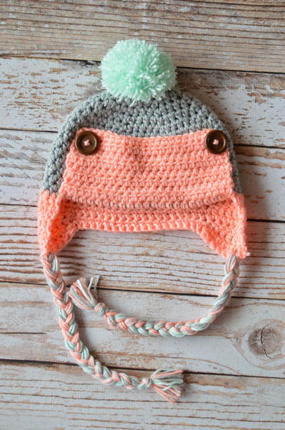 Women's Button Trapper Hat