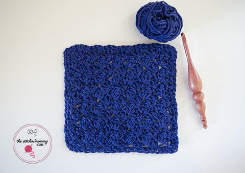 Modified Sedge Stitch Crochet Dishcloth