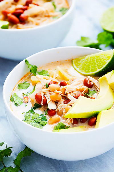 Creamy Slow Cooker Chicken Chili