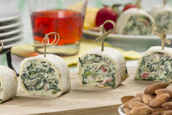 Spinach Dip Rollups Spinach Dip Rollups