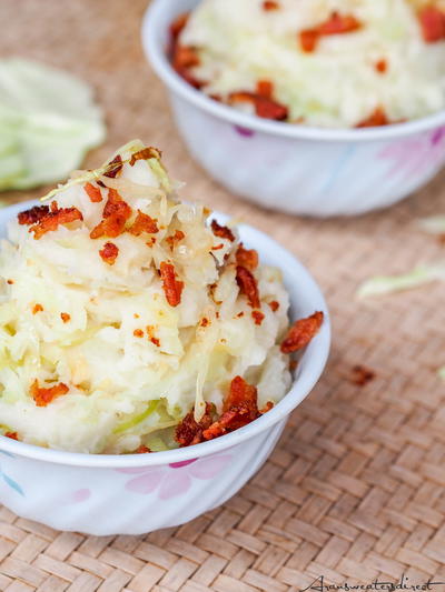 Irish Colcannon with Cabbage and Bacon