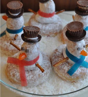 Snowman Donuts Snowman Donuts