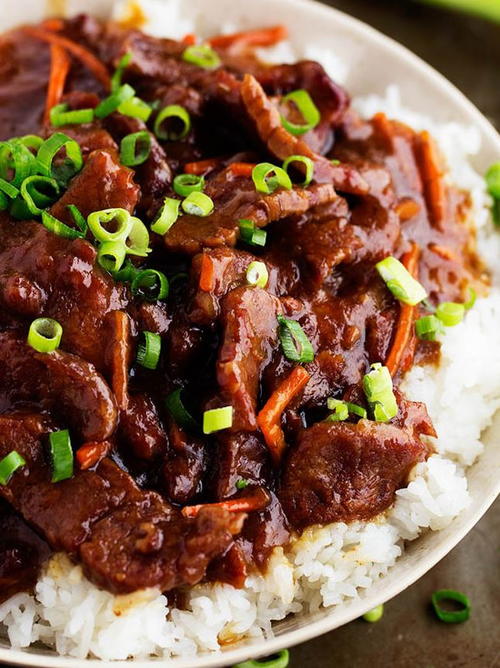 Slow Cooked Mongolian Beef Slow Cooked Mongolian Beef