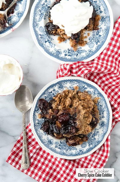 Cherry Spice Cake Cobbler Cherry Spice Cake Cobbler