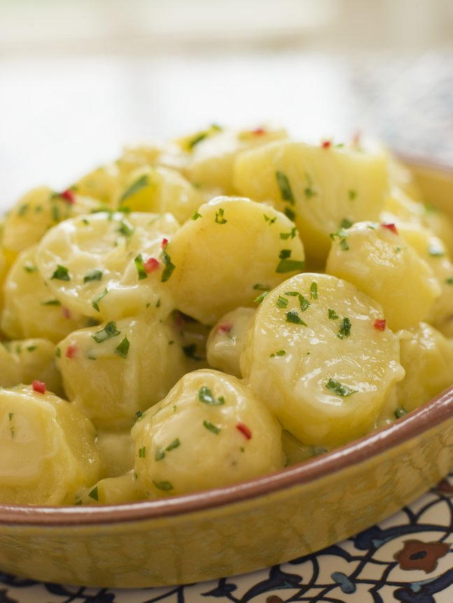 Oma's Traditional German Potato Salad | FaveHealthyRecipes.com