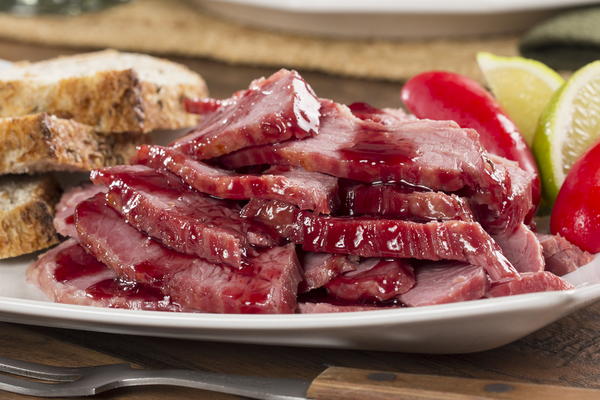 Raspberry Glazed Corned Beef