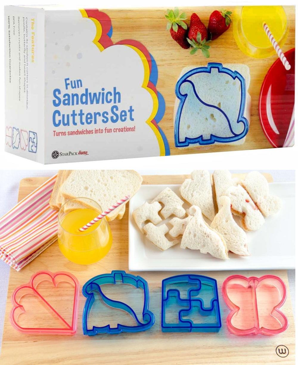Cookie princess cutter cutters Fun Sandwich Cutters Set | AllFreeKidsCrafts.com