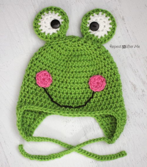 Frog Crochet Hat Pattern