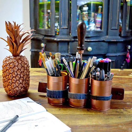 Copper & Denim DIY Organizer