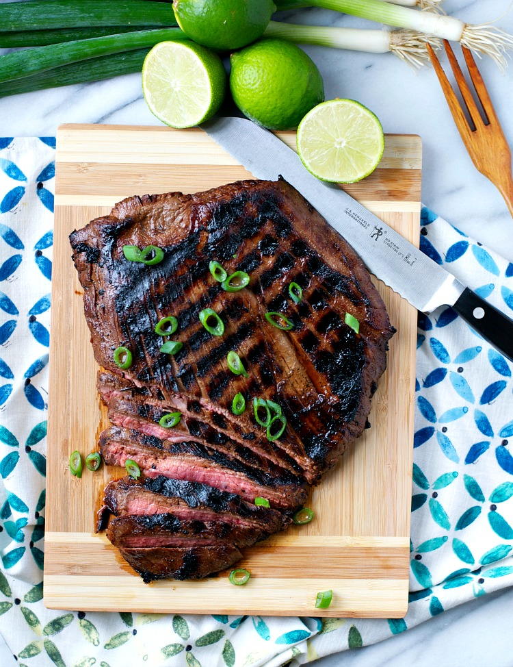 Moms Easy Marinated Flank Steak 