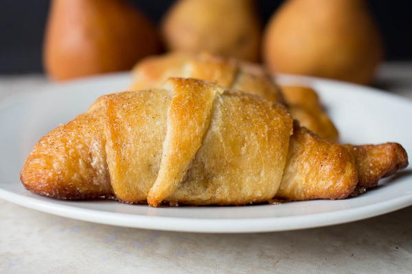 Sweet Pear-Filled Crescent Rolls