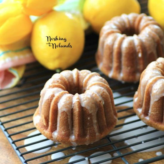 Mini Lemon Spring Bundt Cakes
