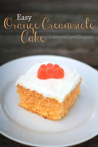 4-Ingredient Orange Creamsicle Cake 4-Ingredient Orange Creamsicle Cake